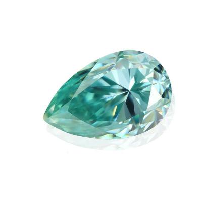 China MEDBOO Don't Drop Shipping Jewelry Wholesale All To Shape Vvs1Green Customized Pear Cut Loose Moissanite Stones Jewelry for sale