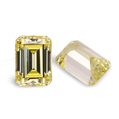 China No Yellow Fancy Gra Vvs1 Emerald Cut Shape Moissanite Diamond Loose Stones From MEDBOO Jewelry Custom 1 Carats for sale