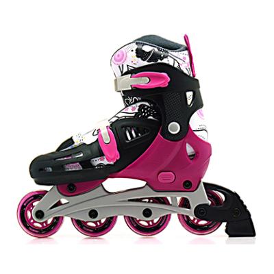 China PP+PE Design Kids Aluminum Chassis Adjustable Integrated Roller Skates HS-I010 for sale