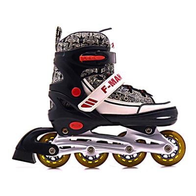 China PE+EVA Kids Boys Girls Mid-Soft Roller Skate Shoes Integrated Roller Blades Adjustable Roller Skates For Kids for sale