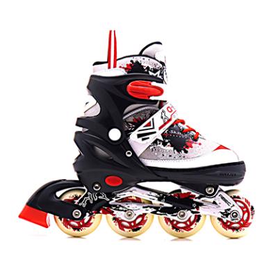 China PP Customized Manufacture Professional Cheap Adjustable Boys Inline Skates With 4 Size Adjustable Design for sale