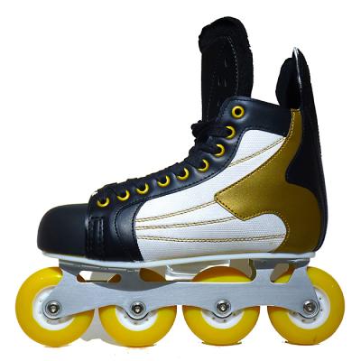 China Durable PE+ EVA Nylon Hockey Customized Fixed Sizes Impact Toe Roller Skate Wheels Skates for sale