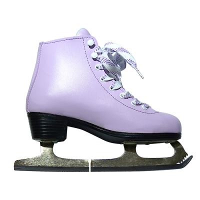 China High Quality Ice Skating Export OEM Leather Trial Training Boots Figures Ice Skating Blades Protection for sale