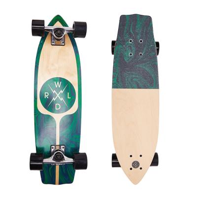 China 2021 Customized Youth Logo Youth Skateboard 7 Board Northeast China 100% Full Layer Double-slanted Maple Skateboard Wood Deck for sale