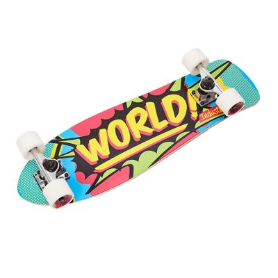 China Youth Complete Skateboards 8 Layer Northeast China Maple Deck White Aluminum Trucks PU Wheels Customized Wood Skateboards logo for sale