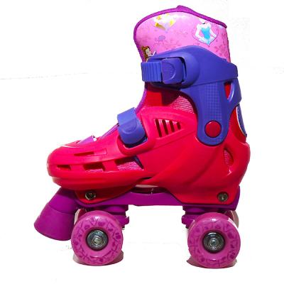 China EVA Customized Double Row Pu Wheels Hard Shell Adjustable Roller Quad Skates Rental For Kids for sale