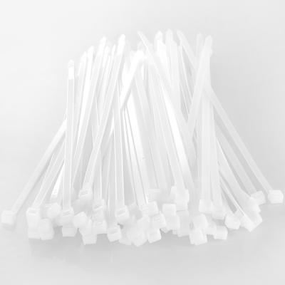 China Bundle Electrical Cables 12 Inch White Self-Locking Type Nylon Plastic Cable Tie 3.6mm Width for sale