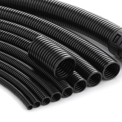 China Wire Shielding Flame Retardant PE Flexible Corrugated Hose Pipe Outer Diameter AD15.8mm Corrugated Pipe for sale