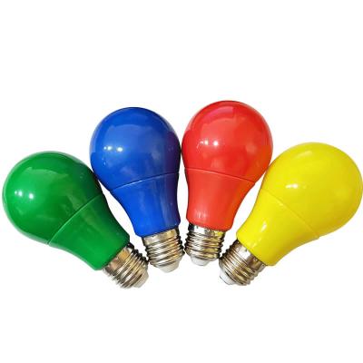 China Commercial party decoration LED home use colorful bulb G45 colored LED bulbs 1W E27 B22 wedding decoration PC cover with belt light led c for sale