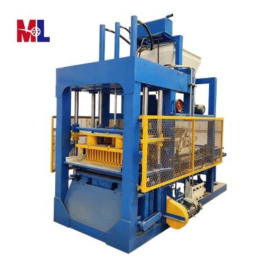 China Meron Qt4-15 Automatic Block Machine Cabro Brick Building Material Stores Zig Zag Block Solid Brick Making Machine for sale