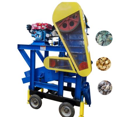 China Homemade 2-6 Tons/Hr Mine Diesel Engine Small Granite Quartz Rock Portable Jaw Crusher Australia for sale