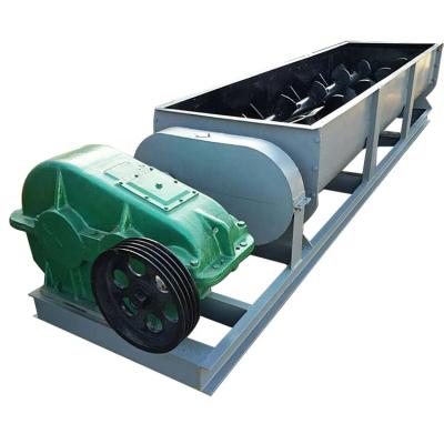 China Dry Wet Manganese Iron Metal Powder Mixer Charcoal Lime Powder Double Shaft Industrial Coal Mixer for sale