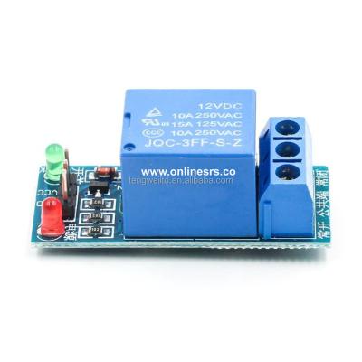 China Low Level Trigger Interface Trigger Interface Development Board 12V Relay Module 1 Channel for sale