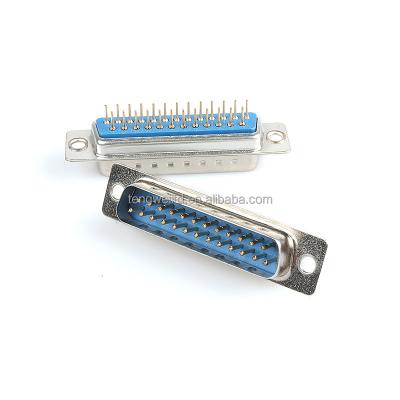 China D-Sub 25Pin 180C MALE Connector SOLDER PCB Straight DB25 DP25 DP25-M Type for sale