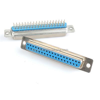 China D-Sub 37Pin 180C Straight DP37 FEMALE Connector SOLDER PCB Type NO SCREW DB37 DP37-FM for sale