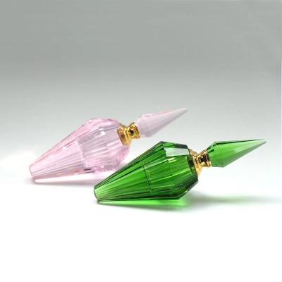 China China Hand Carved Crystal Perfume Bottle Agate Essential Oil Bottle For Necklace Pendant for sale