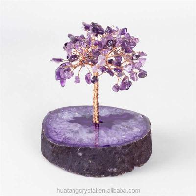 China Wholesale High Quality Natural China Crystal Tumble Stone Tree For Bedroom Decoration for sale