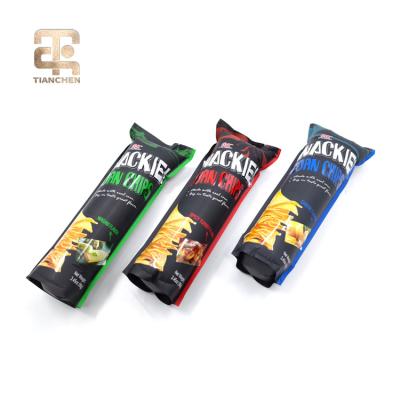 China Safety Custom Printed Plastic Food Snack Bag Packaging Chips Bag for sale