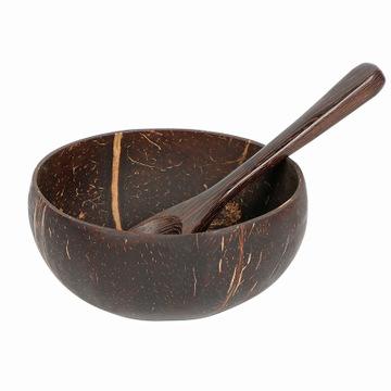 China Wooden Salad Bowl Stocked Fruit Salad Wholesale Natural Noodle Decoration Coconut Dough for sale