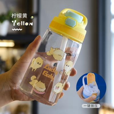 China Modern Kids School Logo Cartoon Printed Water Bottles Custom Made For Kids for sale