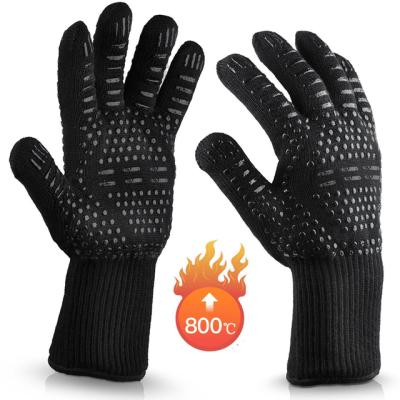 China 2022 Highest New Flexible Silicone Oven Mitt BBQ Glove Oven High Temperature Heat Resistance Glove for sale