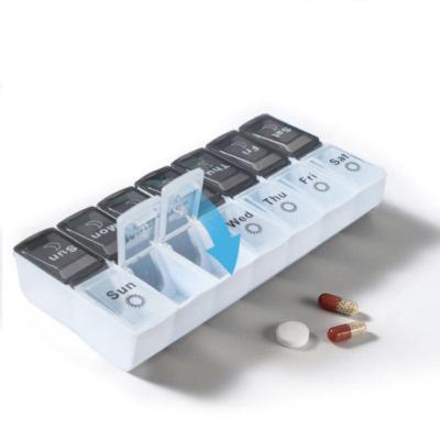 China Hot Selling 7 Days Medicine Tablte Dispenser Organizer Weekly Medicine Pill Box Case for sale