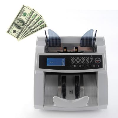 China USD Money Counter Machine with Automatic Counterfeit Detection Money Counting Money Counter. UV, /MG/ IR Bill Counter Single Value for sale