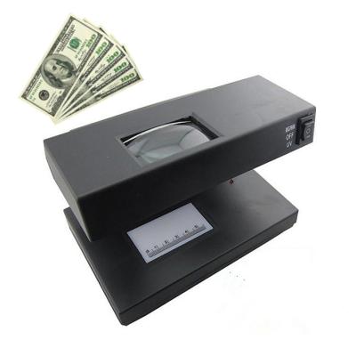 China Magnify Glass 2138 Counterfeit Money Detector UV Blacklight Money Tester With On/Off Switch EU Plug for sale