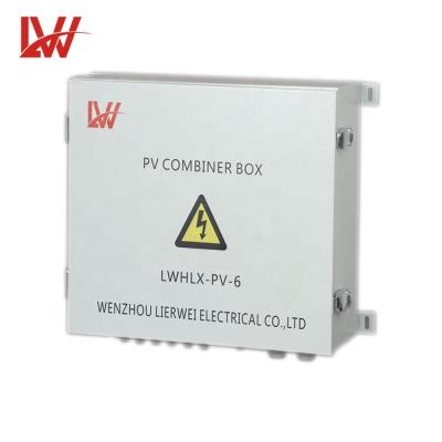 China Cold Pressed Steel Waterproof DC IP65 Confluence Solar Combiner Box Photovoltaic Box for sale