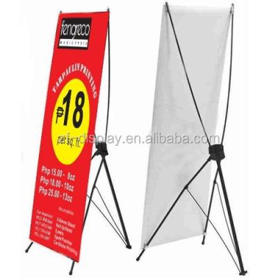 China Adjustable / Portable Expo Display Metal X Banner Stand for sale