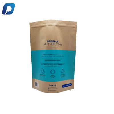 China Recyclable Logo Brown Kraft Paper Bag Custom Kraft Paper Bag Food Grade for sale