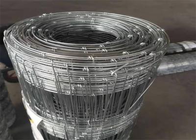 China Galvanized Iron Wire Farm Mesh Fence Silver Color With Hot Dipped Zinc Coating For Easy Installation for sale