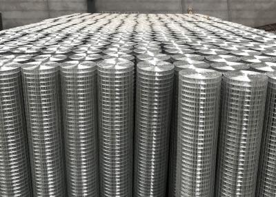 China Smooth Surface Silver Electro Galvanized Welded Wire Mesh Rolls 10-15g Zinc Coating for sale