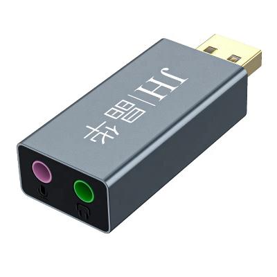 China External USB to 3.5mm audio adapter sound card  suitable for computers/laptops/PS4 Z167 for sale