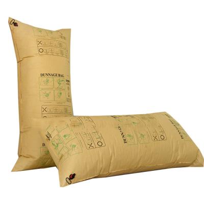 China Transport Loading Fixing Reusable Dunnage Air Bag Recycle Dunnage Kraft Paper Bag 80cm Width For Container Shipping for sale