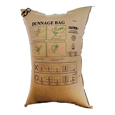 China Transport Loading Fixing Recycle Dunnage Kraft Paper Bag Reusable Airbag For Container Loading Security 50x80 for sale