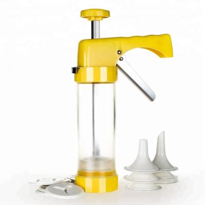 China Sustainable Manual Cookie Press Gun Plastic For Amazon Hot Sale for sale