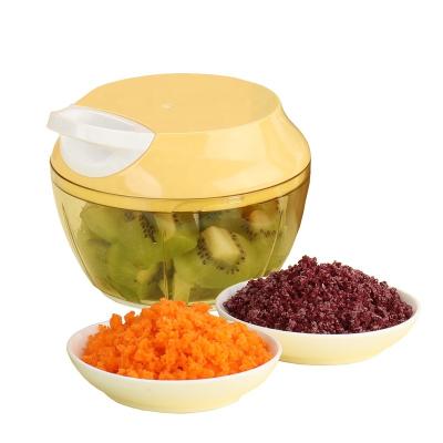 China Sustainable Pull Manual Mini Chopper 2 in 1 Best Vegetable Dicer For Kids for sale