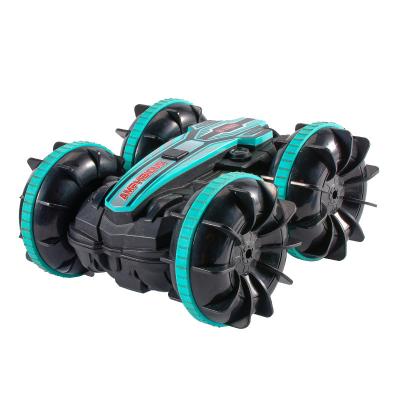 China Ride On Toy Amphibious Stunt Remote Control Vehicle Double Sided Rolling Children Electric Toys for sale