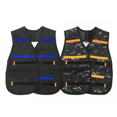 China Soft Bullet Gun Toys Tactical Elite MJ6801Thickened Children Camouflage Soft Vest Bullet Firefight Equipment Vest Suit Vest for sale