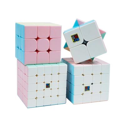 China Moyu magnetic cultivation dragon magic children teaching toy macarone wholesale series magic cube for sale