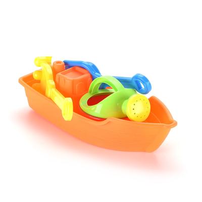 China 4 Pieces Beach Boat Children's PP Material Beach and Sand Toy Large Beach Tool Set for Child for sale