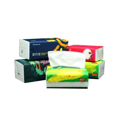 China Factory Price Comfortable Wholesale Soft Eco-friendly Box 3ply Tissue Paper White Bamboo Facial Tissue for sale