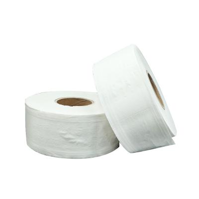 China Absorbent non-perforated jumbo roll unscented 2 ply white toilet paper for convenient businesses for sale