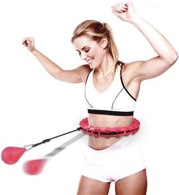 China Jointop Fat Burning Adult Weighted Plastic Detachable Smart Hula Ring Exercise Hoops for sale