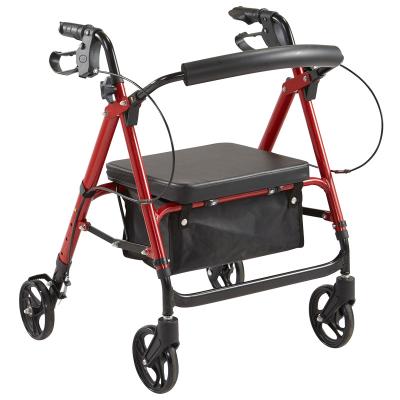 China Aluminum Alloy Light Weight Handicapped Health Care Products Adult Rollator for sale