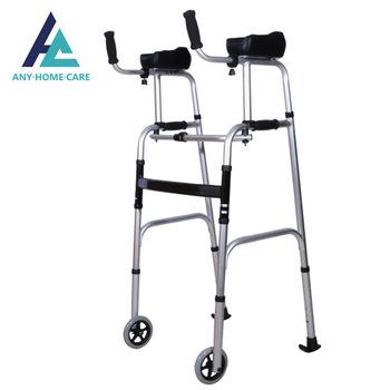 China Aluminum Alloy Rollator Walker Walker Aid Equipment Orthopedic Walking Walker With Wheels And Seat for sale