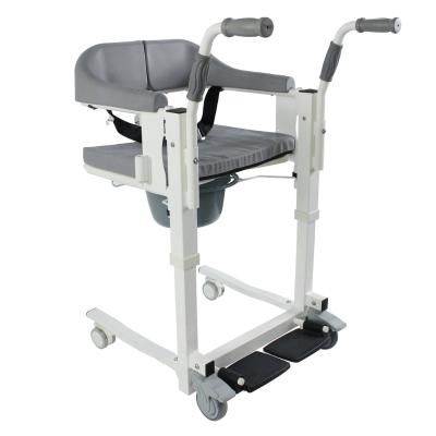 China Hospital Elderly Toilet Wheelchair Commode Chair For Disabled 67*56*83.5-103.5cm for sale