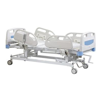 China rear & knee tilting three functions manual and electric hospital bed for sale