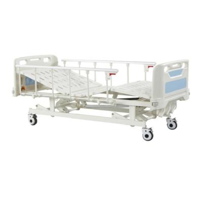 China Economical Metal 3 Functions 3 Crank Manual Hospital Bed for sale